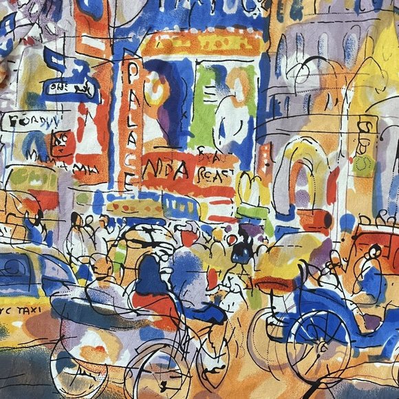 Michael Leu Impressionist New York Art Womens Shirt - Picture 3 of 6